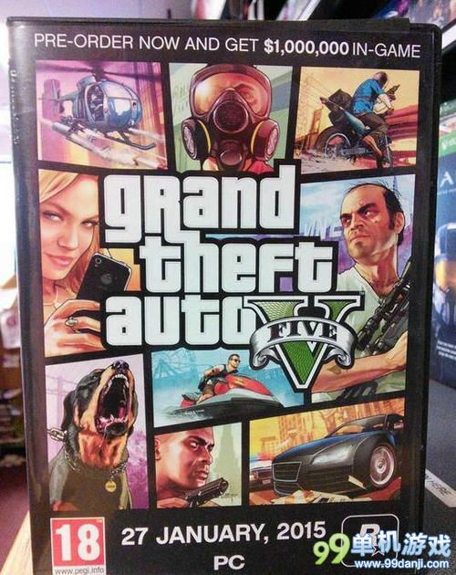 《GTA5》PC版实体包装盒曝光 神作即将来袭