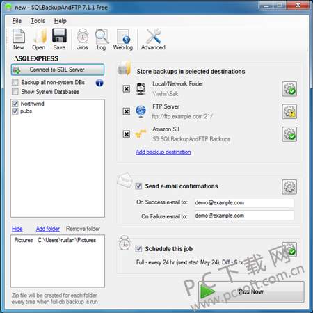 sqlbackupandftp