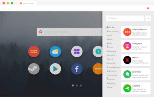 Infinity New Tab