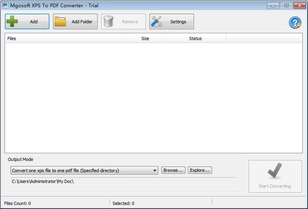 Mgosoft XPS To PDF Converter(XPS转PDF软件)