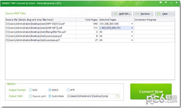 ONEKEY PDF Convert to Word(免费pdf转word转换器)