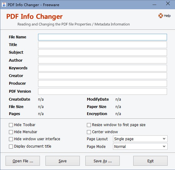 Adept PDF Info Changer(PDF信息修改工具)