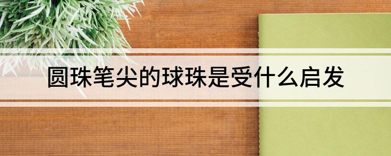 圆珠笔尖的球珠是受什么启发