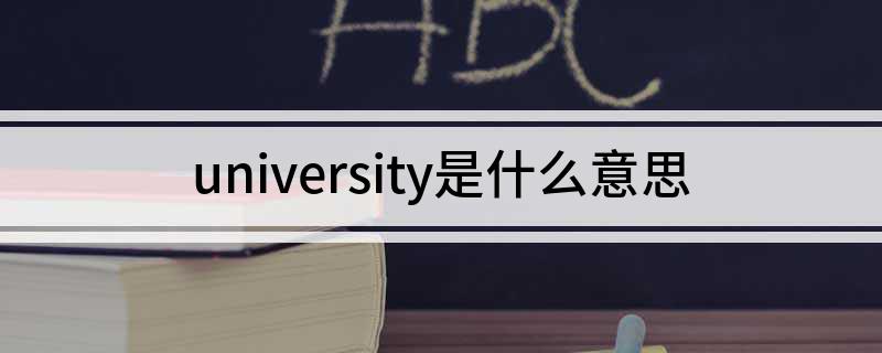 university是什么意思