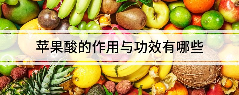 苹果酸的作用与功效 苹果酸的作用与功效有哪些