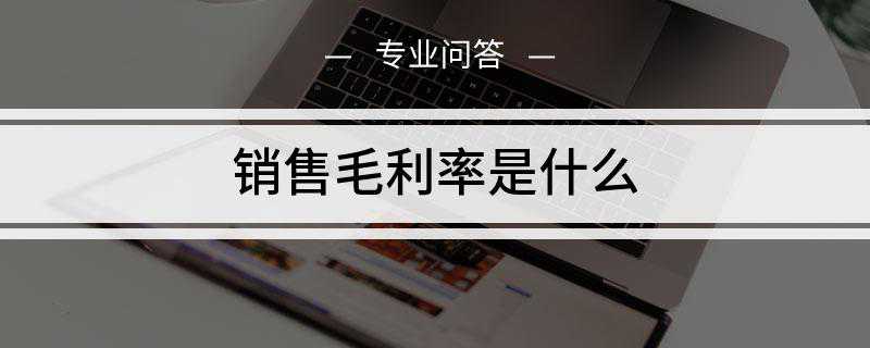 销售毛利率是什么