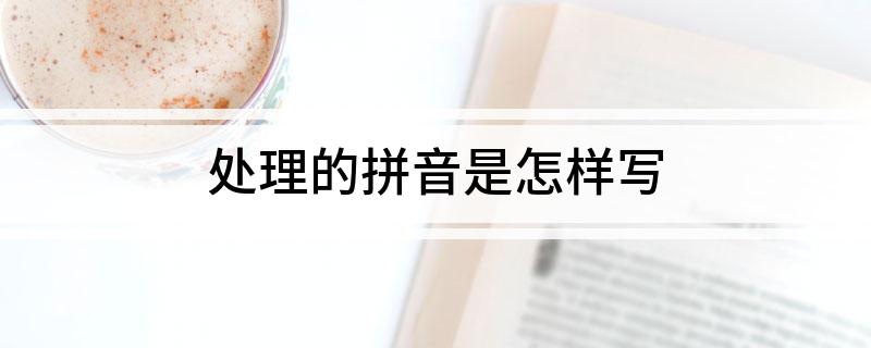 处理的拼音是怎样写