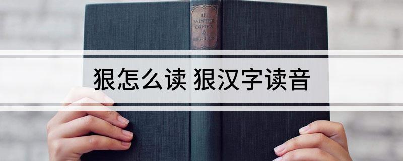 狠怎么读 狠汉字读音