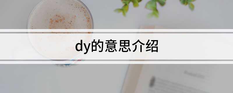 dy的意思介绍