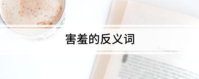 害羞的反义词