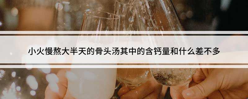 小火慢熬大半天的骨头汤其中的含钙量和什么差