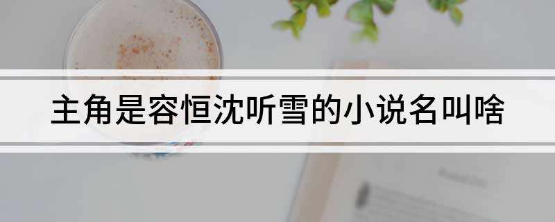 主角是容恒沈听雪的小说名叫啥