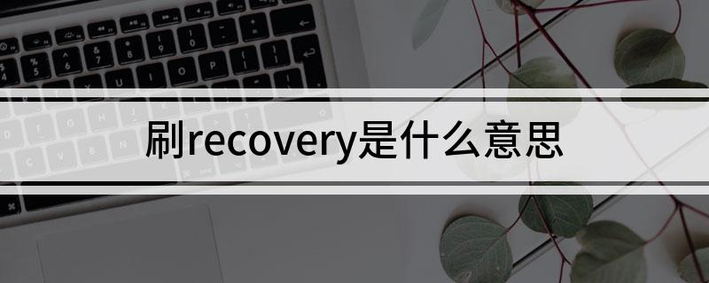 刷recovery是什么意思 刷recovery的意思