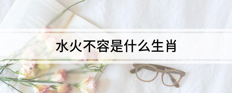 水火不容是什么生肖