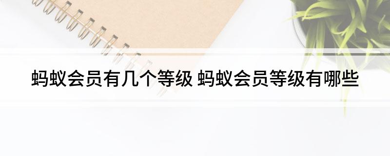 蚂蚁会员有几个等级 蚂蚁会员等级有哪些