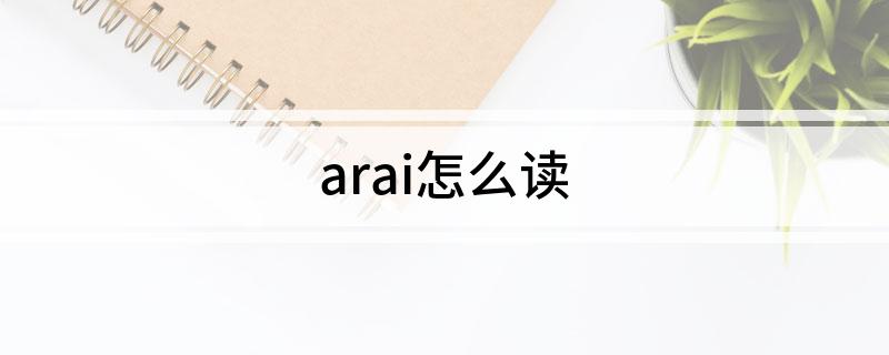 arai怎么读