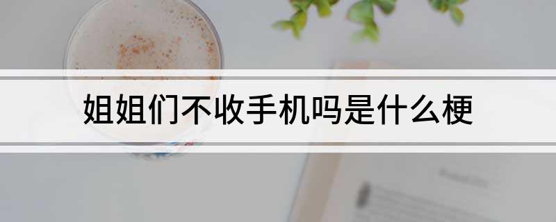 姐姐们不收手机吗是什么梗