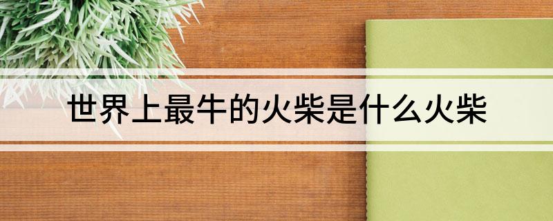 世界上最牛的火柴是什么火柴