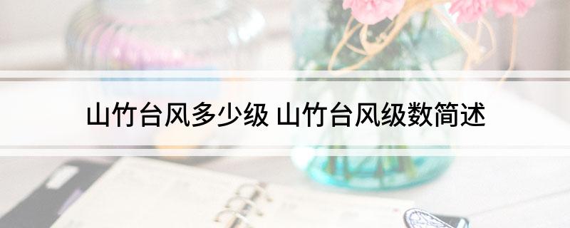 山竹台风多少级 山竹台风级数简述