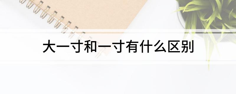 大一寸和一寸有什么区别
