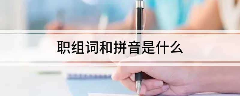 职组词和拼音是什么
