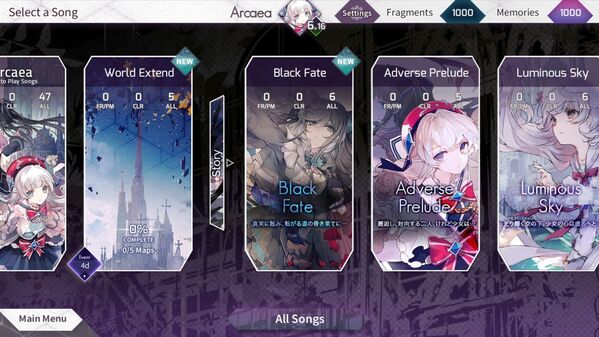 arcaea官方正式版 v4.1.4 安卓中文版 1