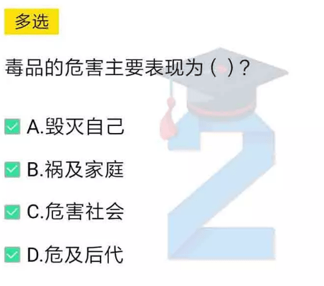 毒品的主要危害表现为_青骄第二课堂禁毒知识答