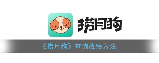 捞月狗怎么查战绩_捞月狗app查询战绩方法