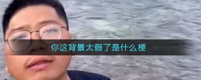 你这背景太假了是什么梗_你这背景太假了什么意思