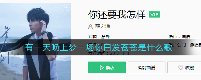 有一天晚上梦一场你白发苍苍什么歌_有一天晚上梦一场你白发苍苍说带我流浪