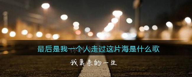 最后是我一个人走过这片海是什么歌_抖音最后是我一个人走过这片海歌曲歌词