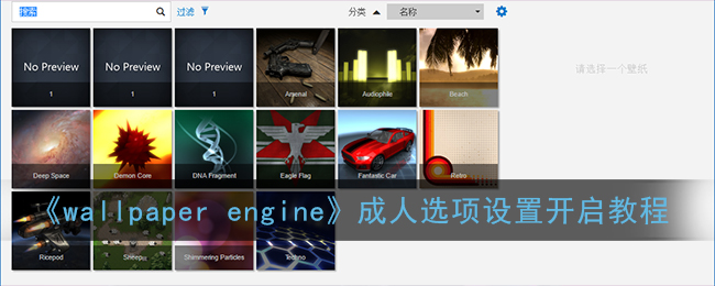 wallpaper成人选项怎么开启_wallpaper engine成人模式r18设置开启教程