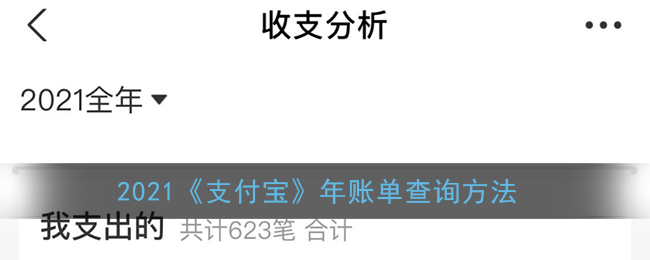 支付宝年账单怎么查全年的_2021支付宝年账单查询