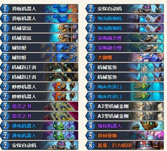 狂野机械法卡组介绍