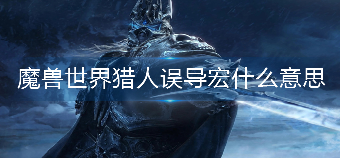 魔兽世界猎人误导宏什么意思_猎人误导宏意思解析
