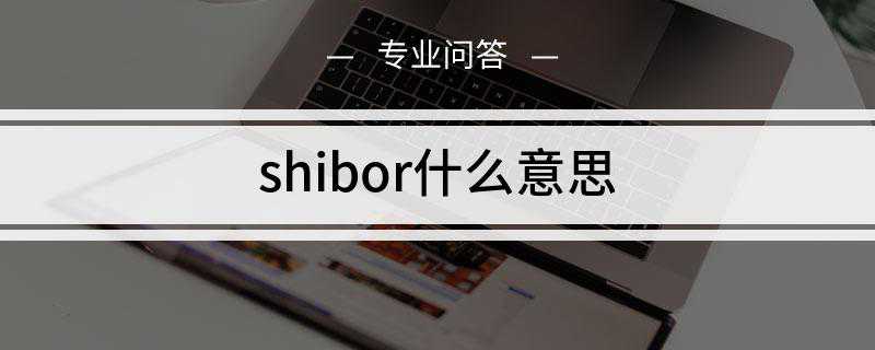 shibor什么意思