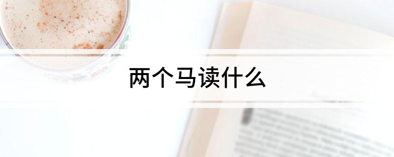 两个马读什么