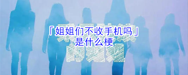 姐姐们不收手机吗是什么意思_姐姐们不收手机吗什么梗