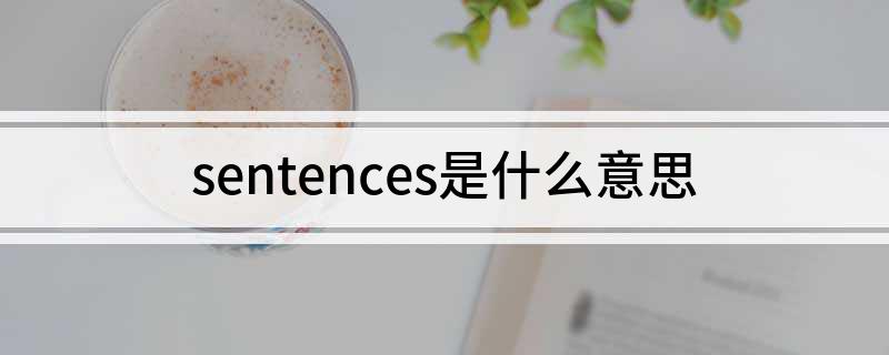 sentences是什么意思 怎么使用呢