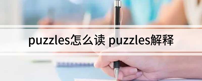 puzzles怎么读 puzzles解释