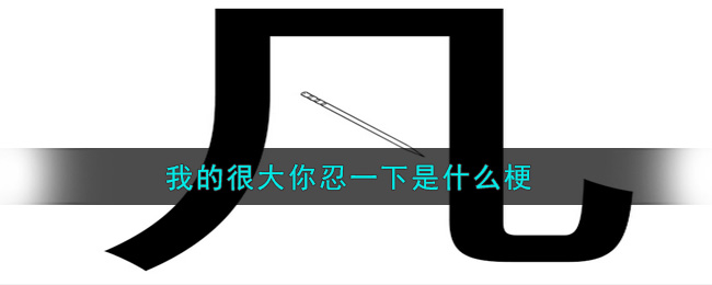 我的很大你忍一下是什么梗_我的很大你忍一下什么意思