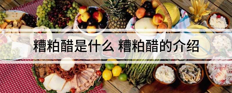 糟粕醋是什么 糟粕醋的介绍