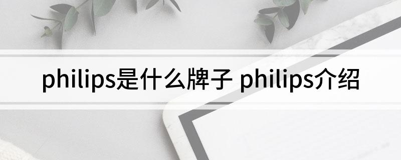 philips是什么牌子 philips介绍
