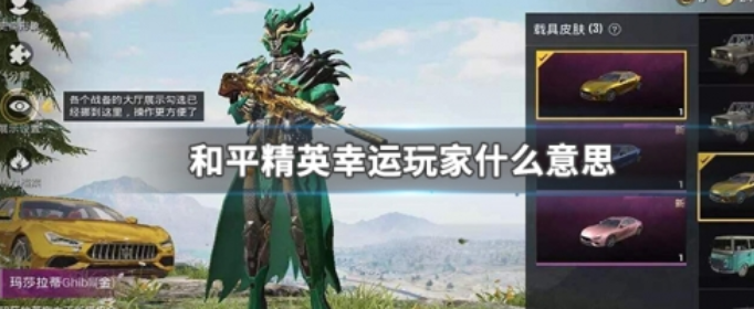 和平精英幸运玩家什么意思_和平精英幸运玩家是一个活动