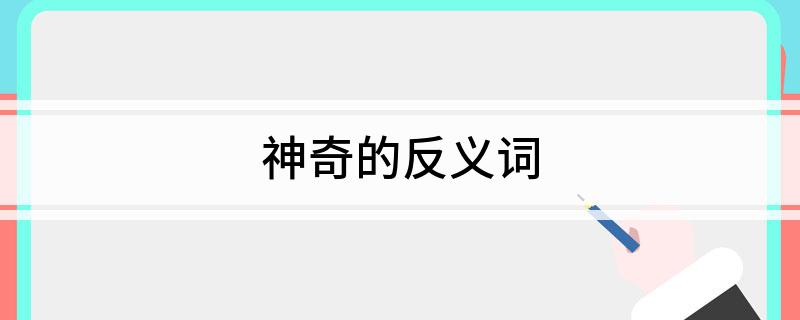 神奇的反义词