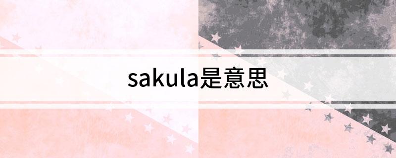 sakula是意思