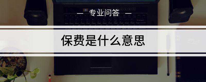 保费是什么意思