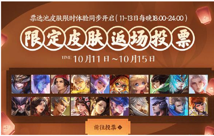 王者荣耀2019返场皮肤投票券怎么得_王者荣耀2019返场皮肤投票券获得方法