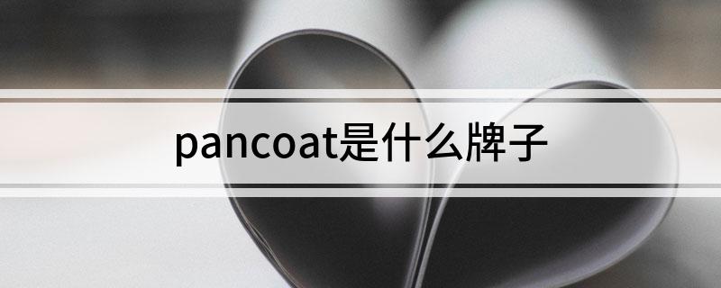 pancoat是什么牌子