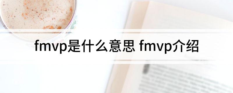 fmvp是什么意思 fmvp介绍